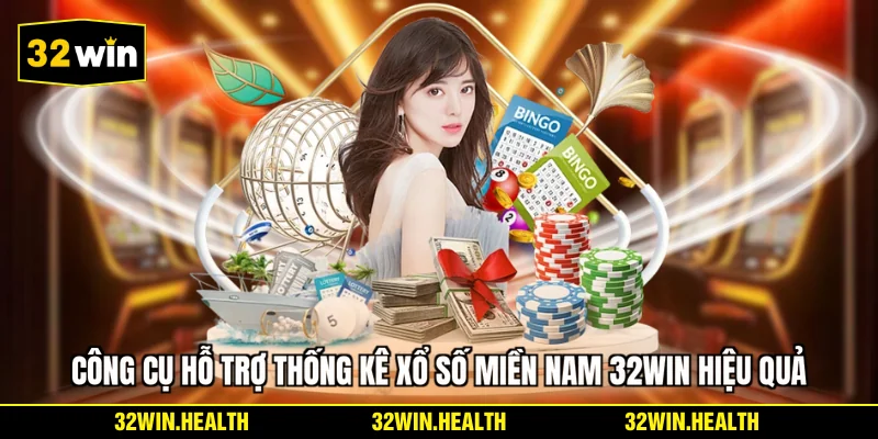 Công cụ hỗ trợ thống kê xổ số miền Nam 32WIN hiệu quả