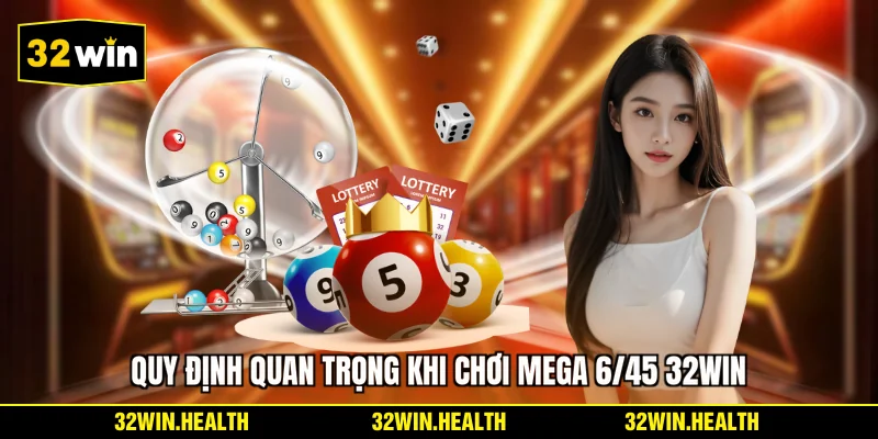 Quy định quan trọng khi chơi Mega 6/45 32WIN