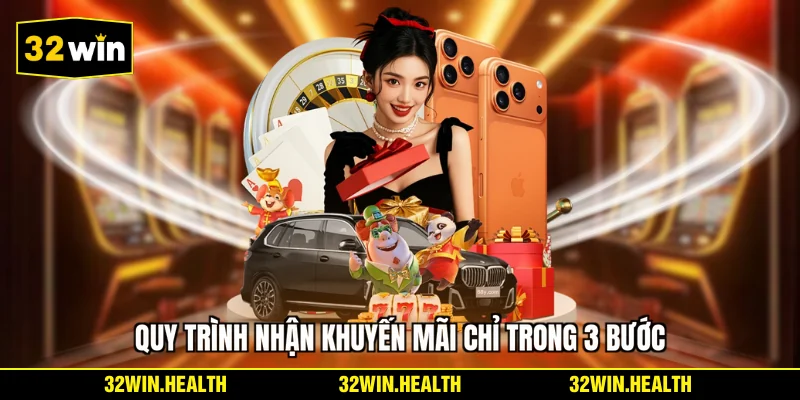 Quy trình nhận khuyến mãi chỉ trong 3 bước